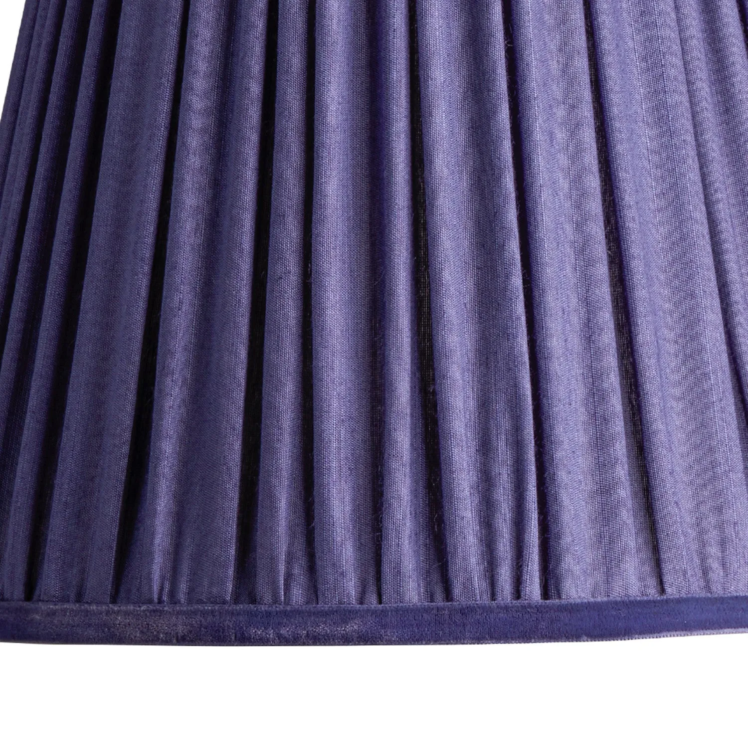 20cm wizard hat shade in cobalt silk with velvet tape