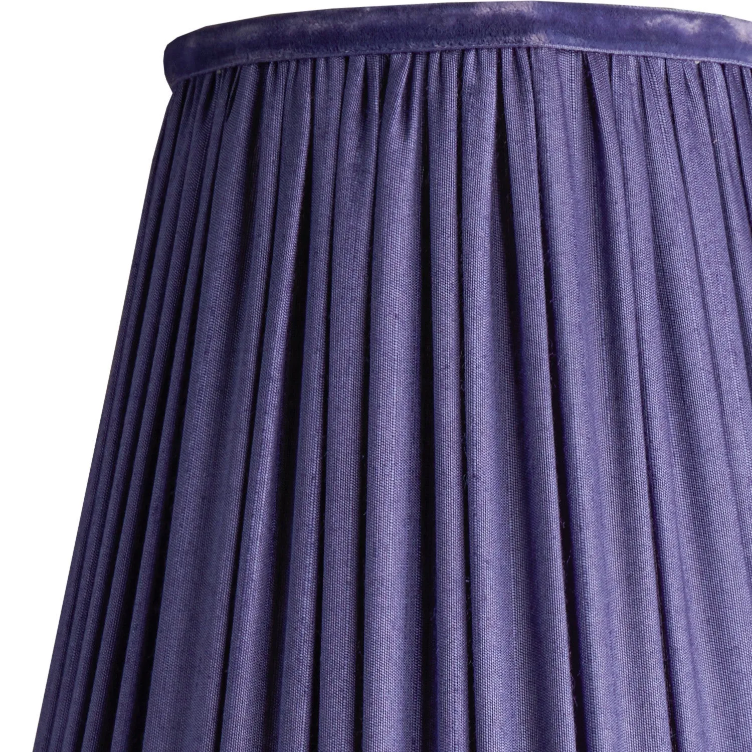 20cm wizard hat shade in cobalt silk with velvet tape