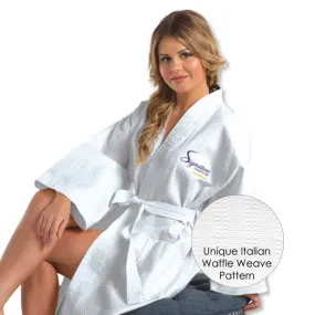 48" Kimono Italian Waffle Weave Robe (Q146211)