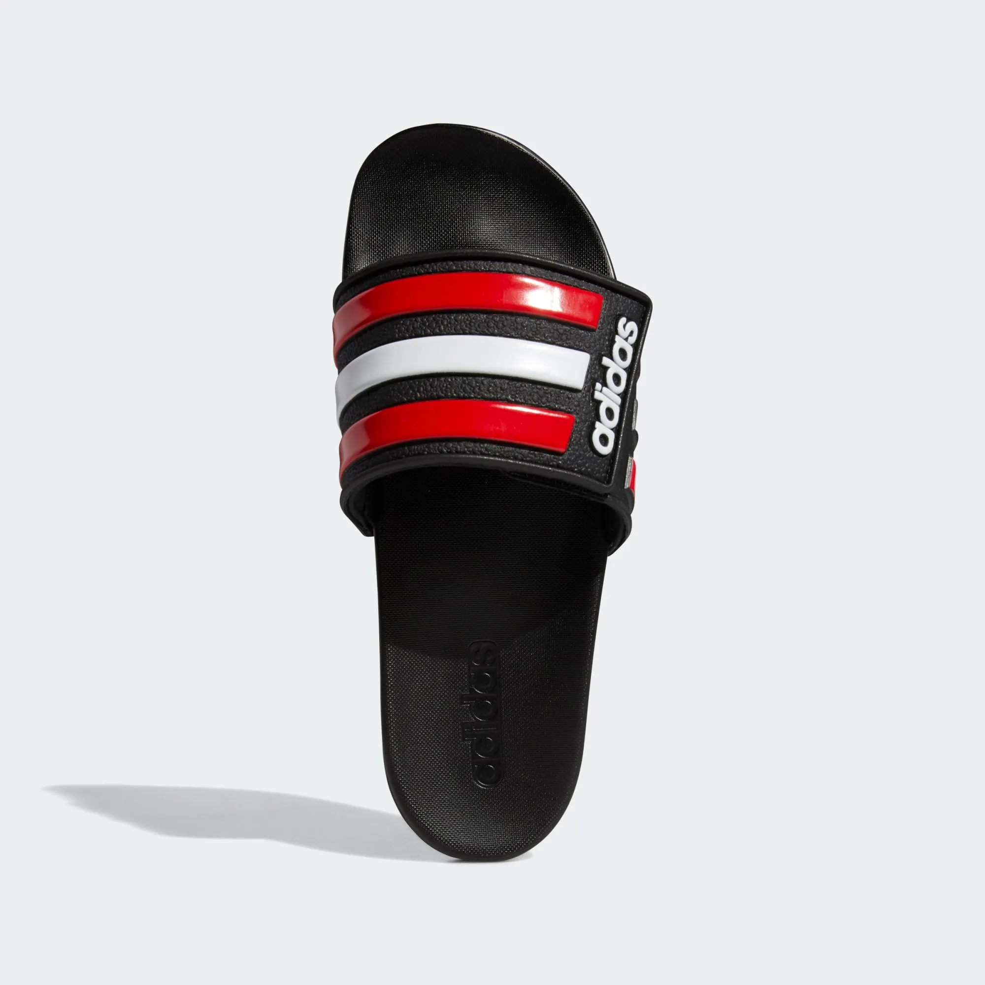 Adidas Adilette Cloudfoam Comfort "BREDS" Adjustable Strap (Black/Red)(FY8138)