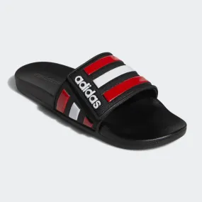 Adidas Adilette Cloudfoam Comfort "BREDS" Adjustable Strap (Black/Red)(FY8138)
