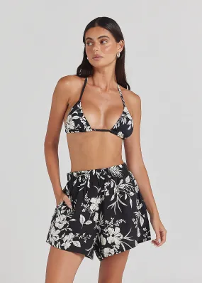 Aloha Slit Short Black