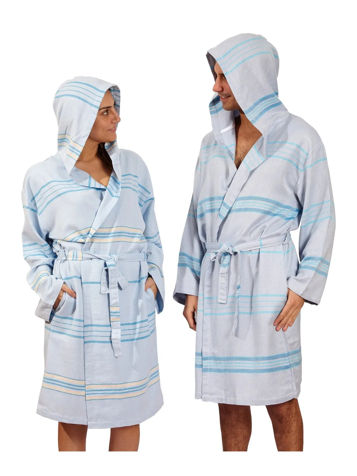 Antalya Unisex Bathrobe  - Turquoise