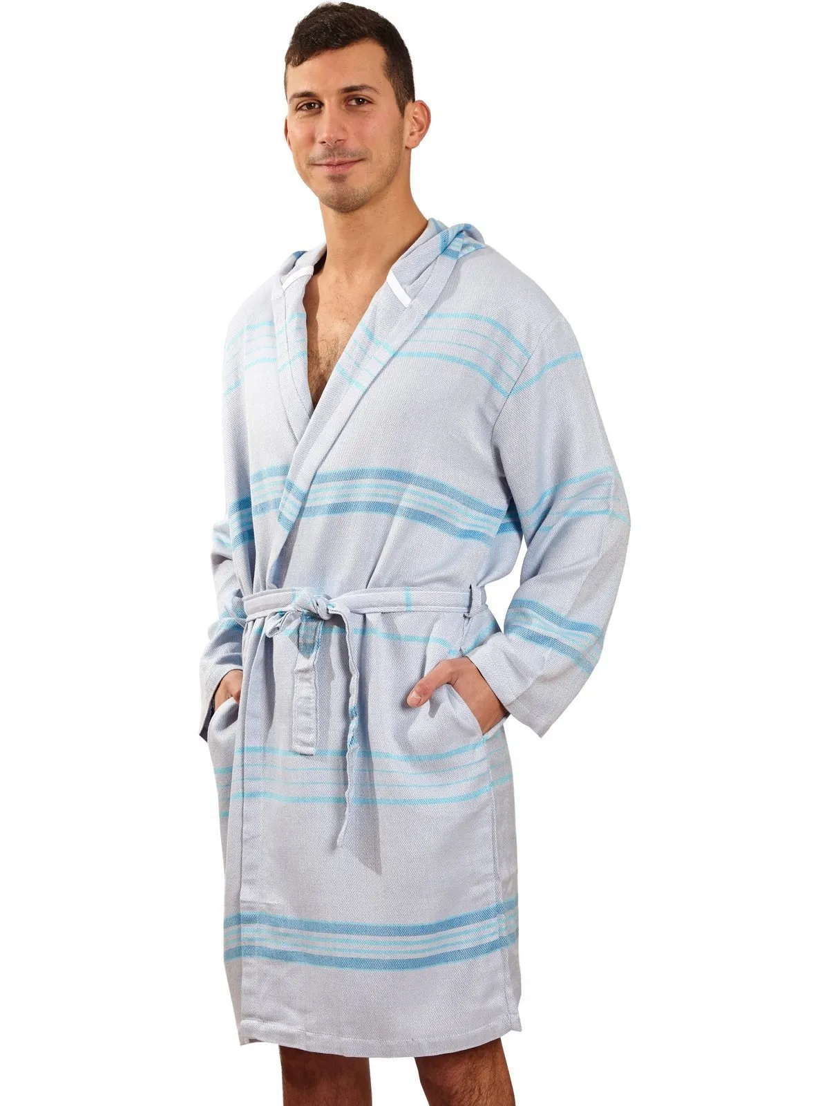 Antalya Unisex Bathrobe  - Turquoise