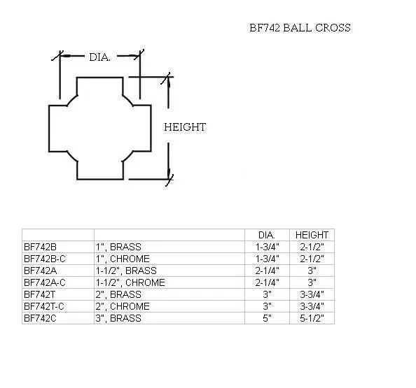 Ball Cross for 1-1/2" Tubing