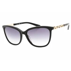 Bebe Women's Sunglasses - Jet Full Rim Rectangular Fixed Nose Pads Frame | BB7221 001