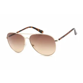 Calvin Klein Retail Women's Sunglasses - Full Rim Gold Metal Aviator | CK19314S 717
