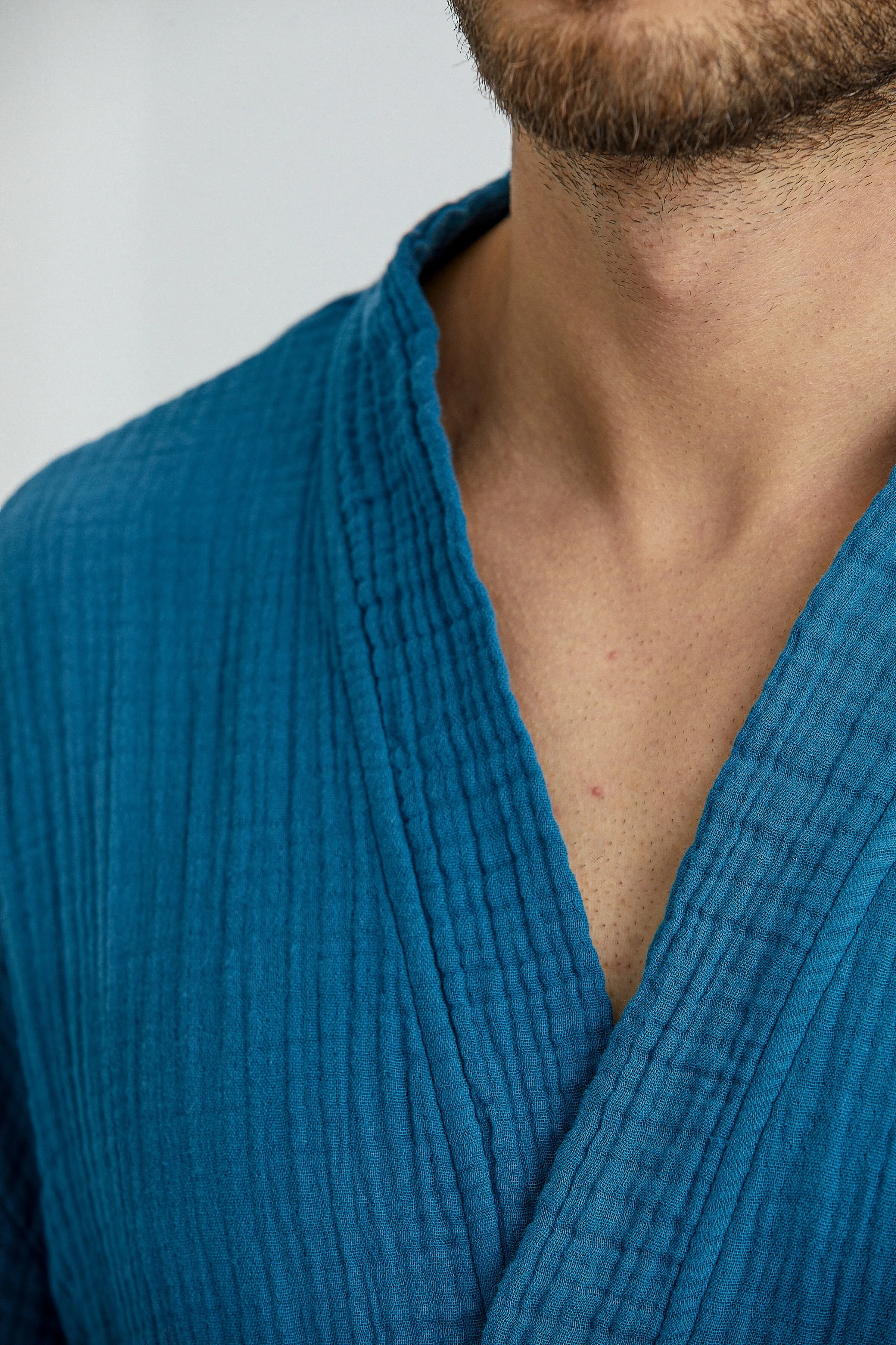 Cassia Men's Robes - Oceanic Blue