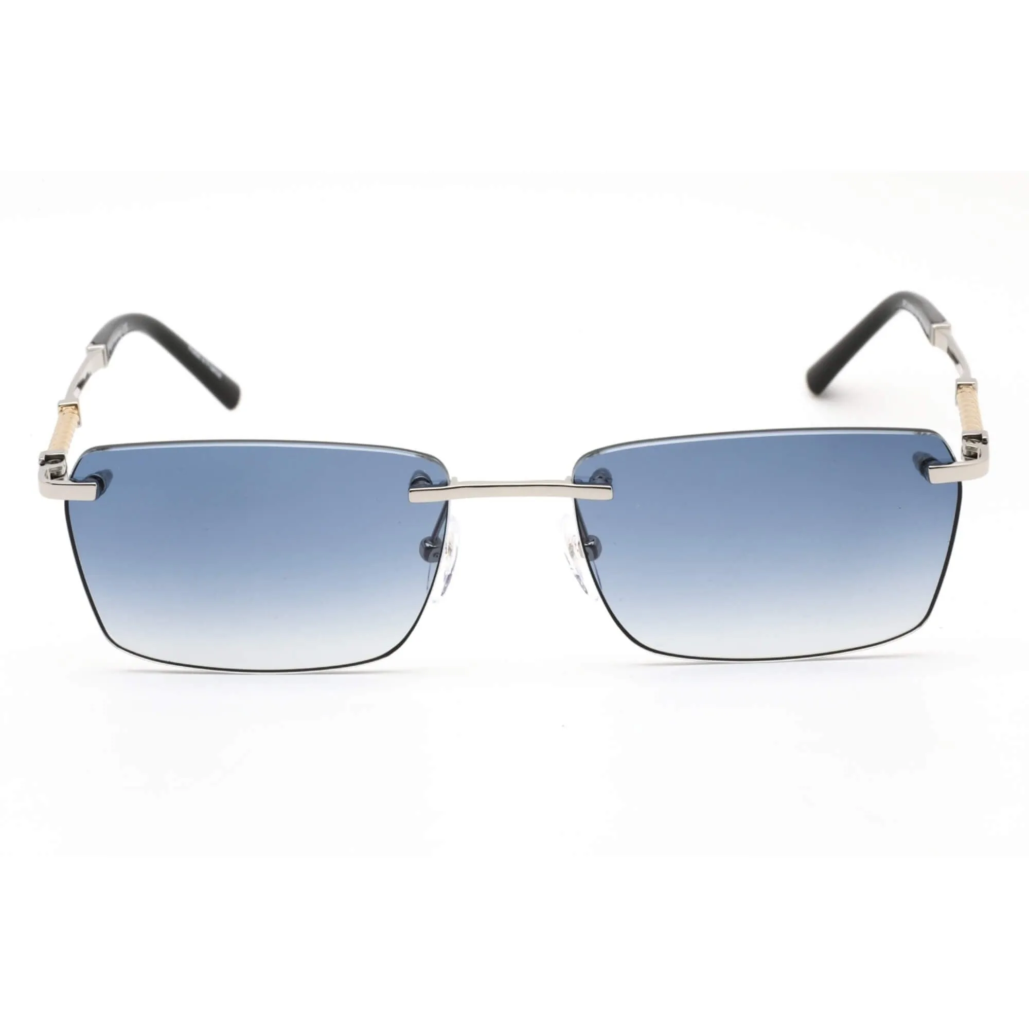 Charriol Women's Sunglasses - Shiny Silver/Gold Titanium Rimless Frame | PC81008 C03