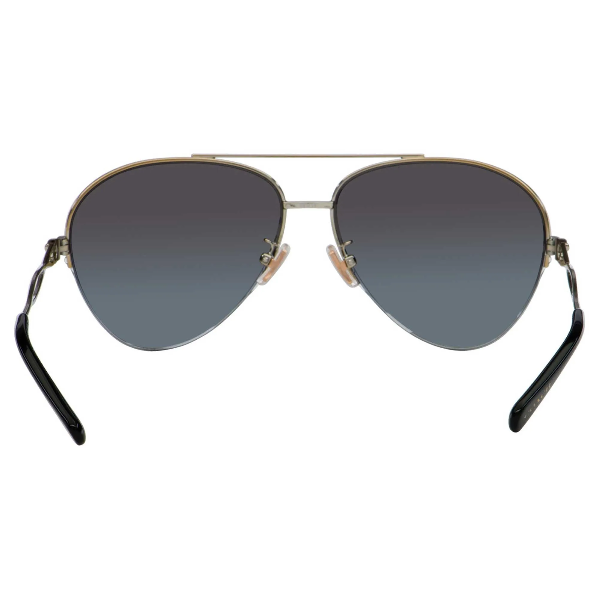Coach Women's Sunglasses - Gradient Lens Light Gold Black Metal Frame | 0HC7124 90058G