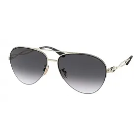Coach Women's Sunglasses - Gradient Lens Light Gold Black Metal Frame | 0HC7124 90058G