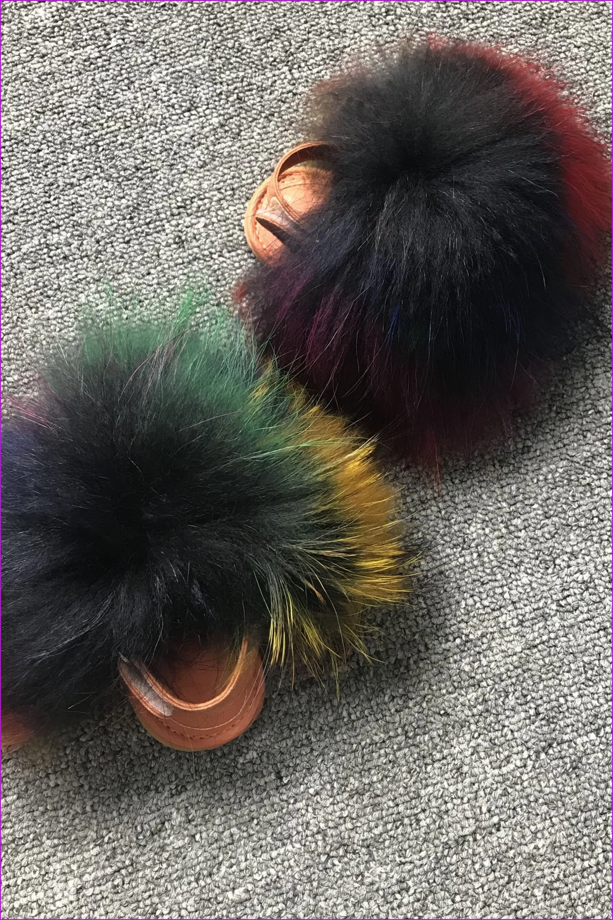 Colorful Raccoon Toddler Sandal F032