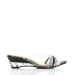 Dalessi Diverge Pewter & Black Slides