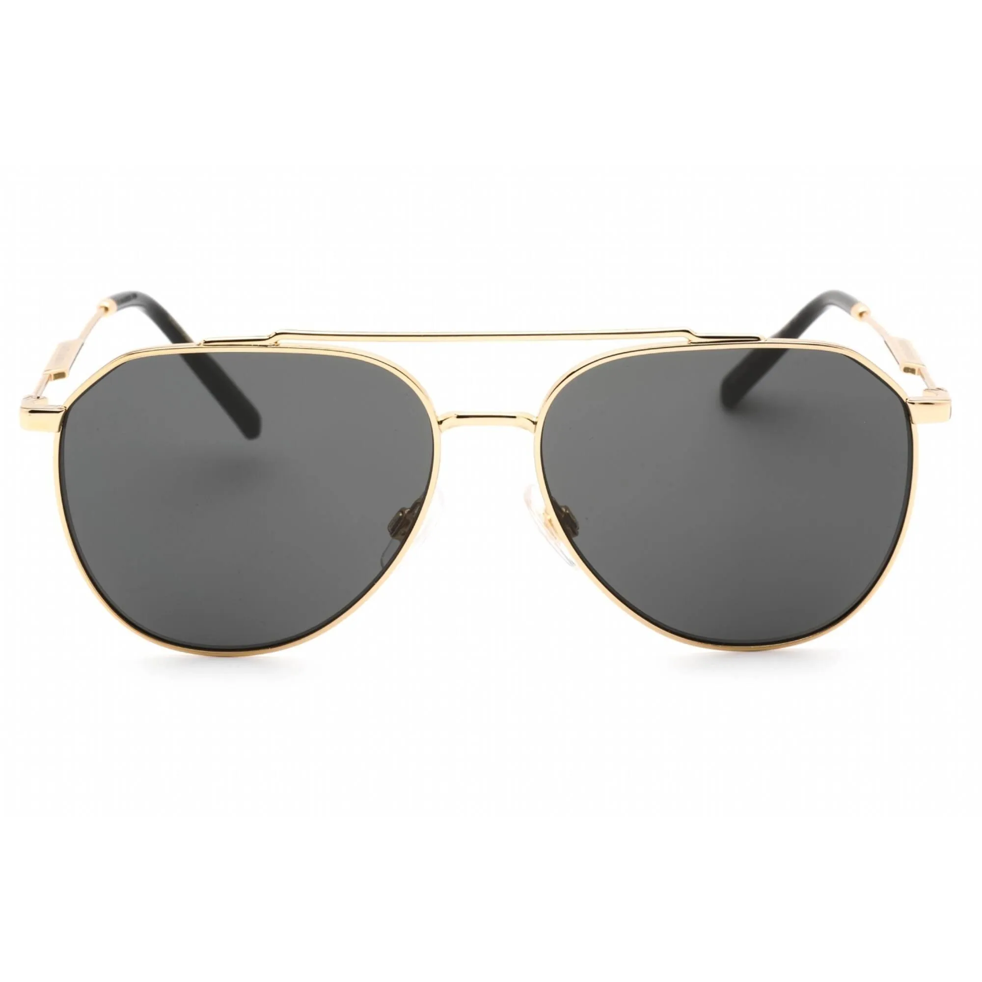 Dolce & Gabbana Men's Sunglasses - Gold Aviator Shape Frame Grey Lens | 0DG2296 02/87