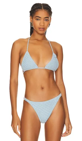 Frankies Bikinis x REVOLVE Tide Crochet Top in Baby Blue