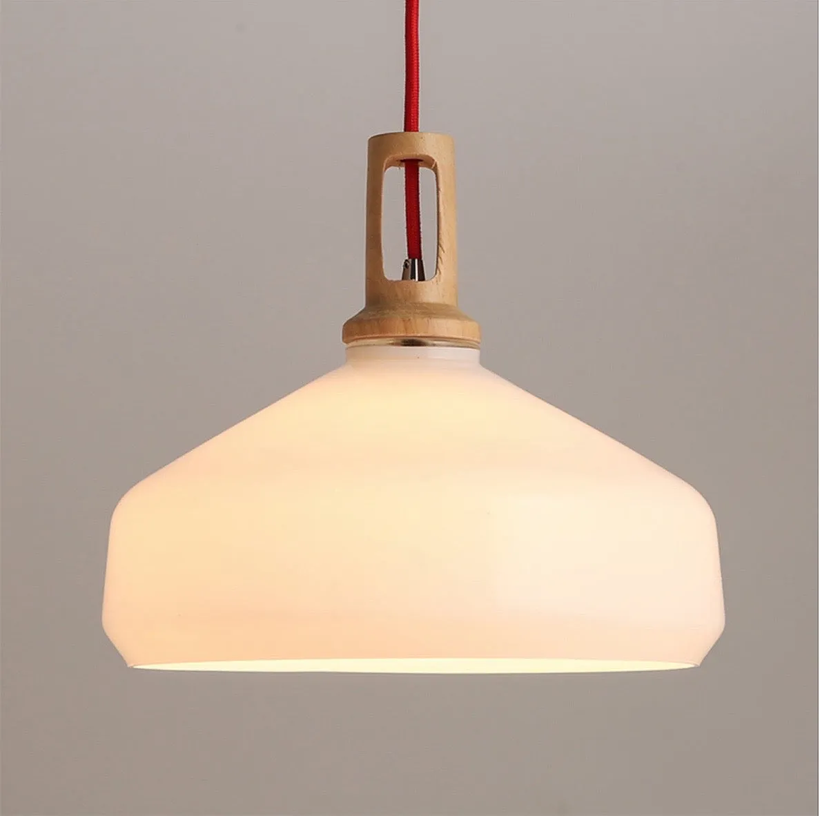 Frosted Beaker Pendant Light