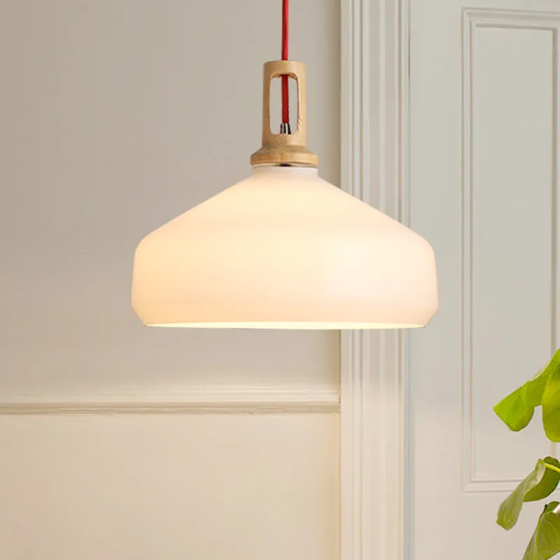 Frosted Beaker Pendant Light