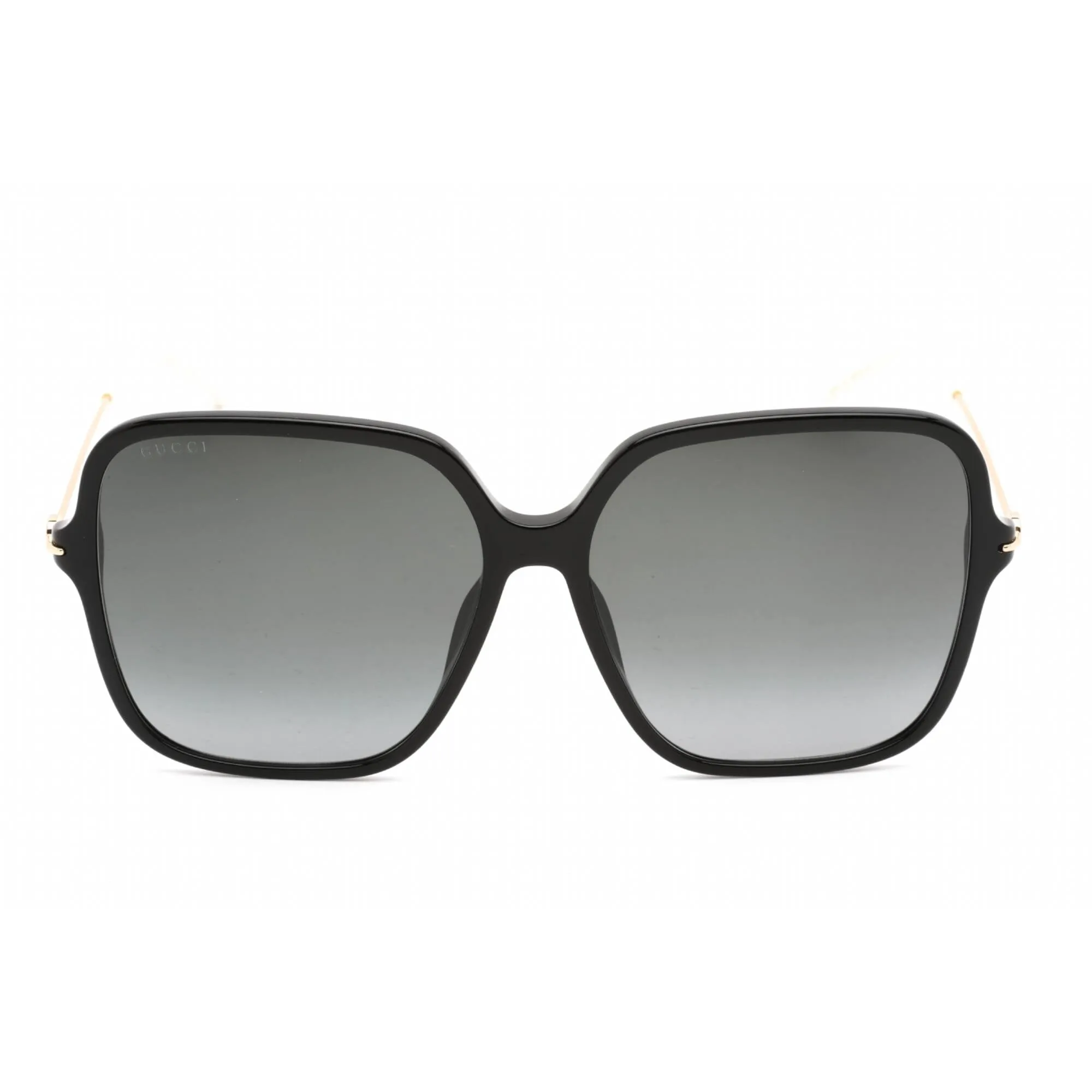 Gucci Men's Sunglasses - Black/Gold Plastic Square Full Rim Frame | GG1267S 001