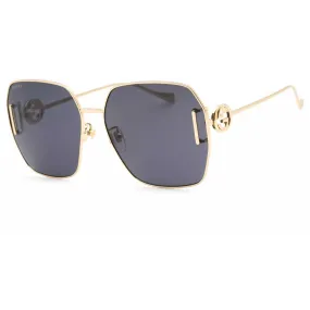 Gucci Women's Sunglasses - Gold Butterfly Full Rim Frame Grey Lens | GG1207SA 002
