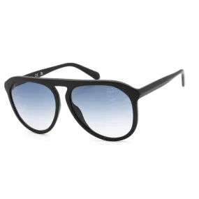 Guess Men's Sunglasses - Full Rim Matte Black Pilot Shaped Plastic Frame | GU00058 02W