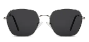 Gunmetal Geometric Full Rim Unisex Sunglasses by Vincent Chase Polarized-151374