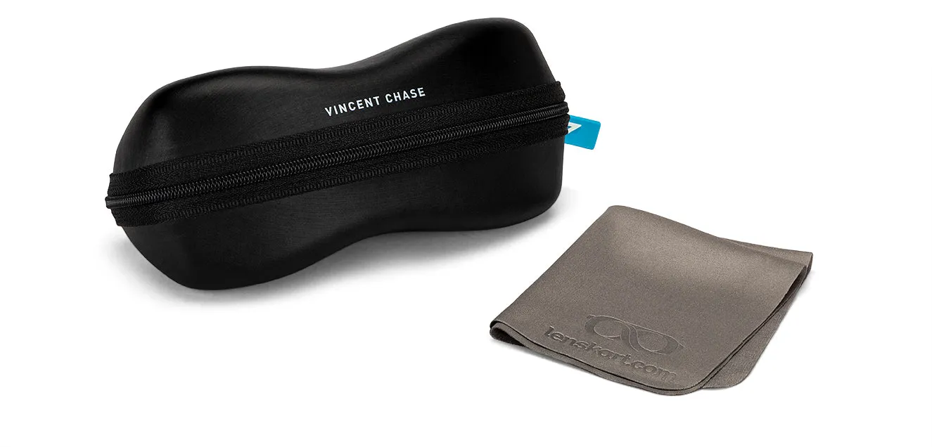 Gunmetal Geometric Full Rim Unisex Sunglasses by Vincent Chase Polarized-151376
