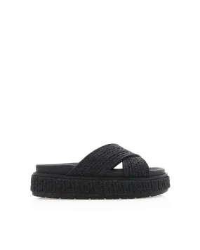 HAISLEY - BLACK RAFFIA