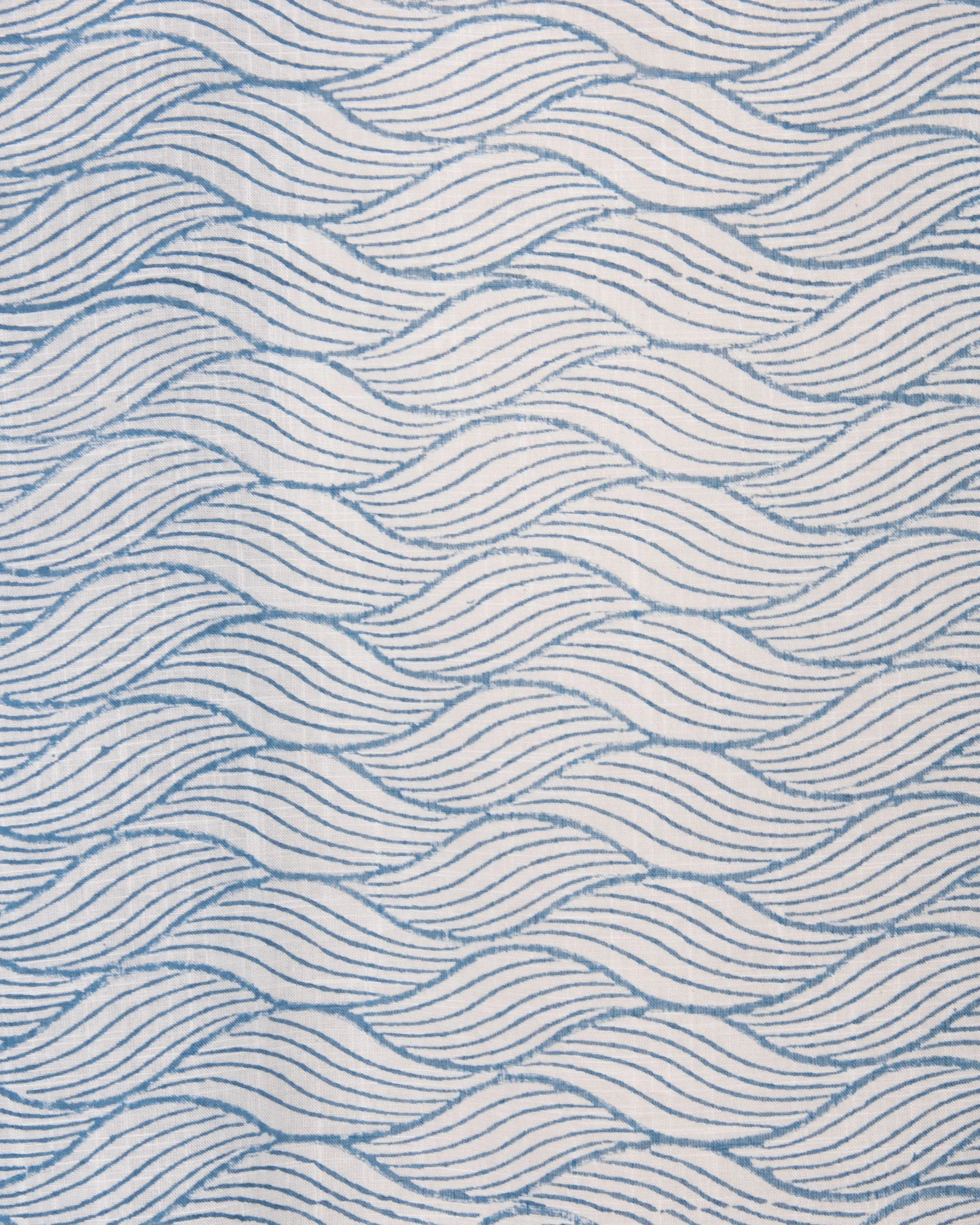 Indigo Japanese Wave Dressing Gown