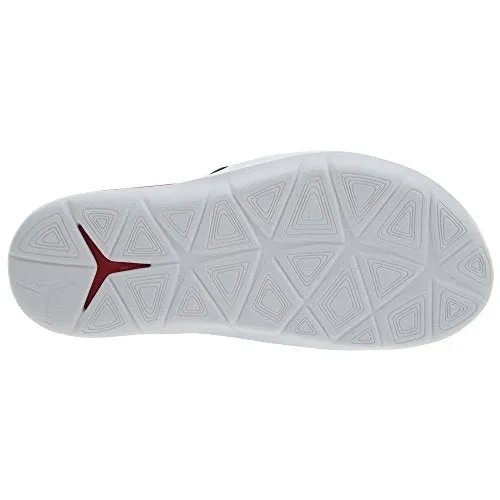 Jordan Hydro 7 Slides Size 9 - Men AA2517-001 Black/White/Gym Red Sandal