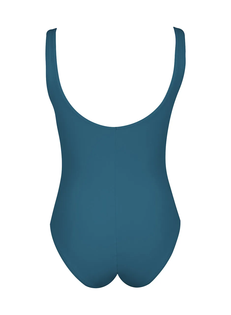 Karla Colletto Basics Ruched V-Neck Underwire Fullpiece