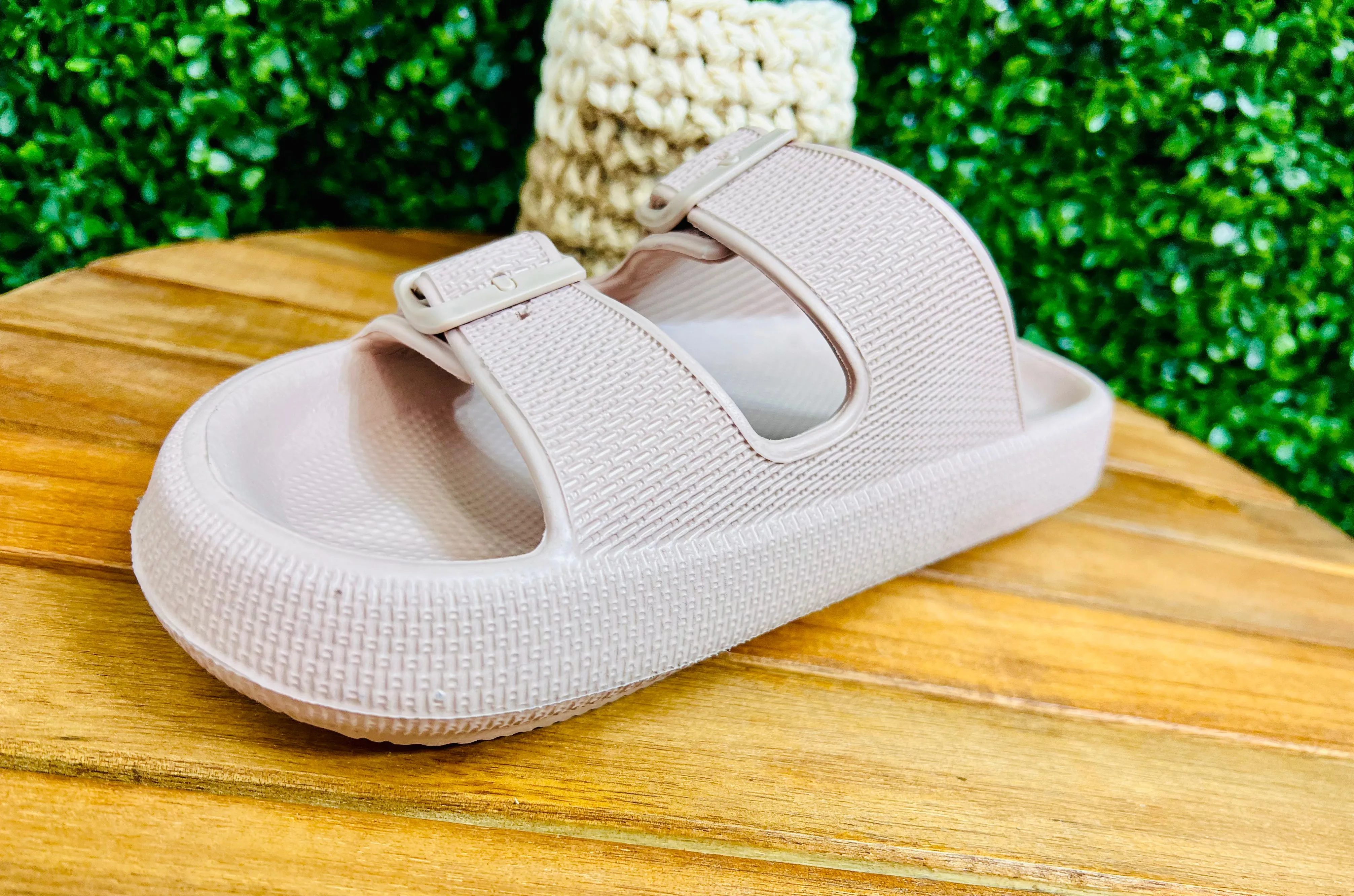 Kesha Birch Pillow Slide Sandals with Platform