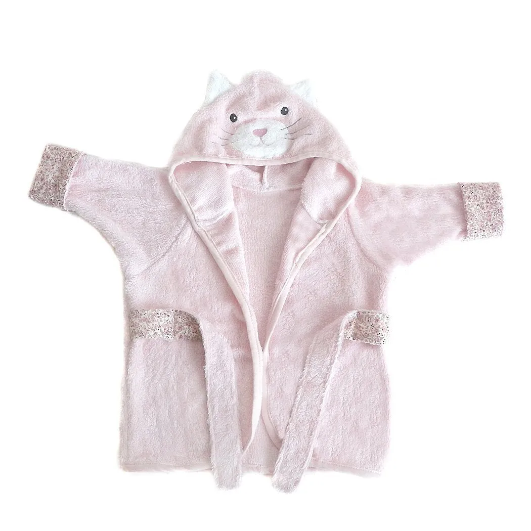 KITTY VISCOSE BAMBOO PINK BABY ROBE