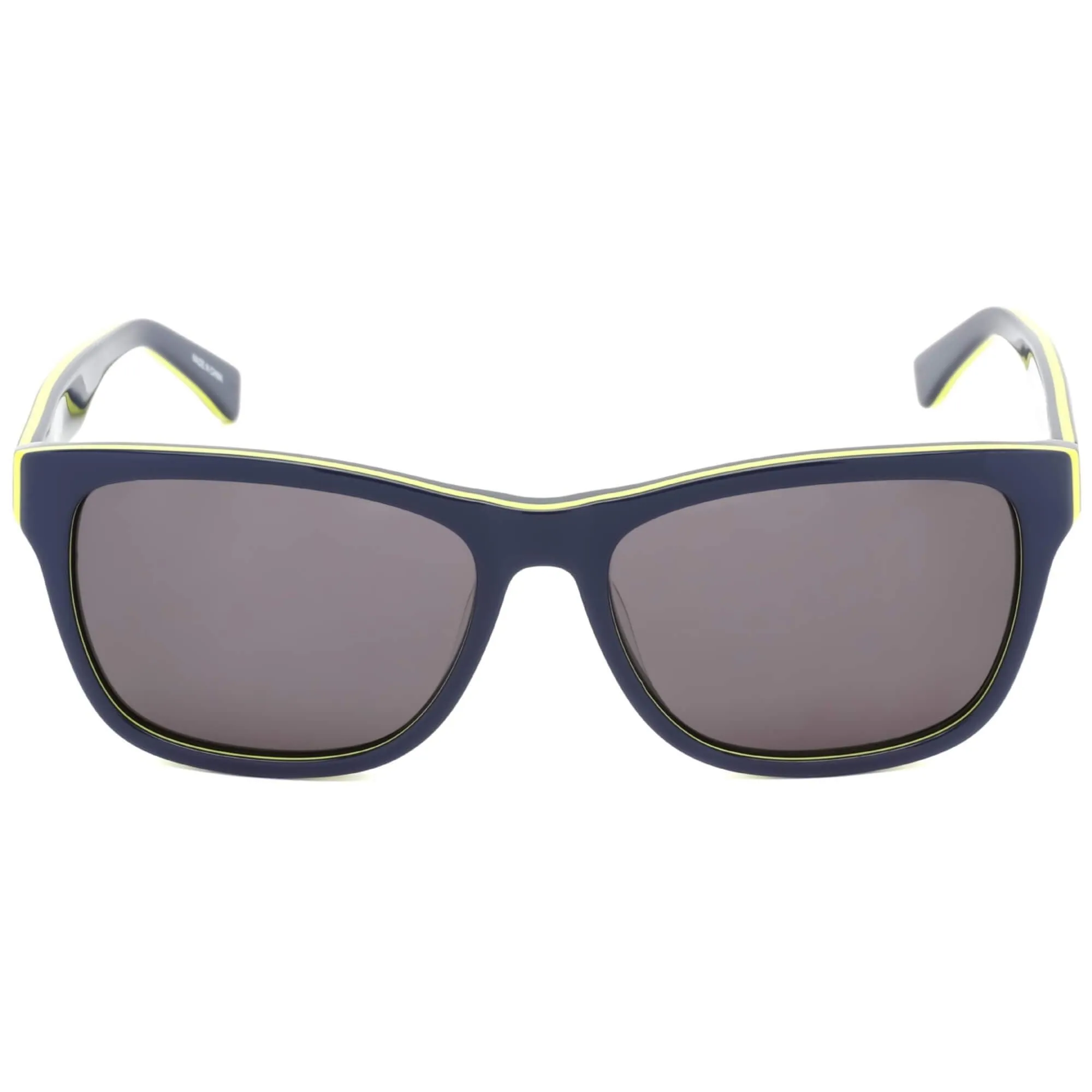 Lacoste Unisex Sunglasses - Blue and Yellow Rectangular Plastic Frame | L683S 414