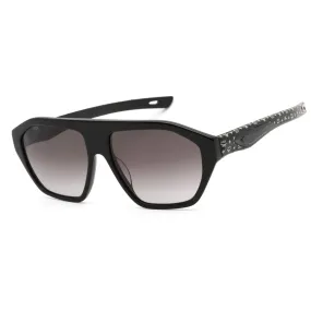 MCM Women's Sunglasses - Grey Gradient Lens Black/Black Visetos Frame | MCM705SL 004
