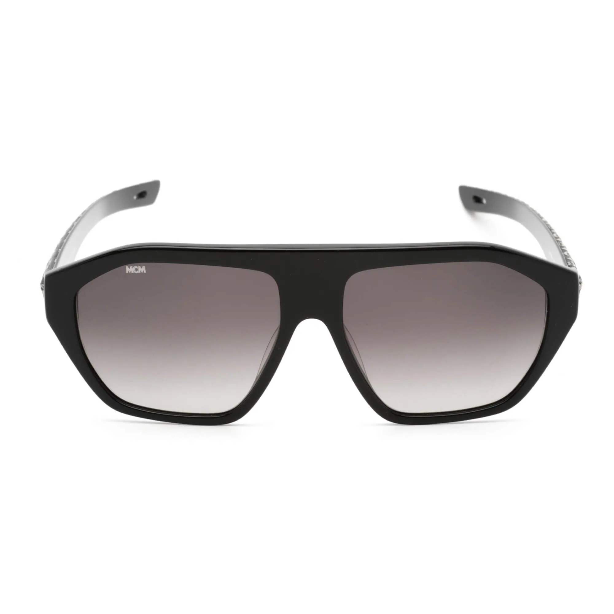MCM Women's Sunglasses - Grey Gradient Lens Black/Black Visetos Frame | MCM705SL 004