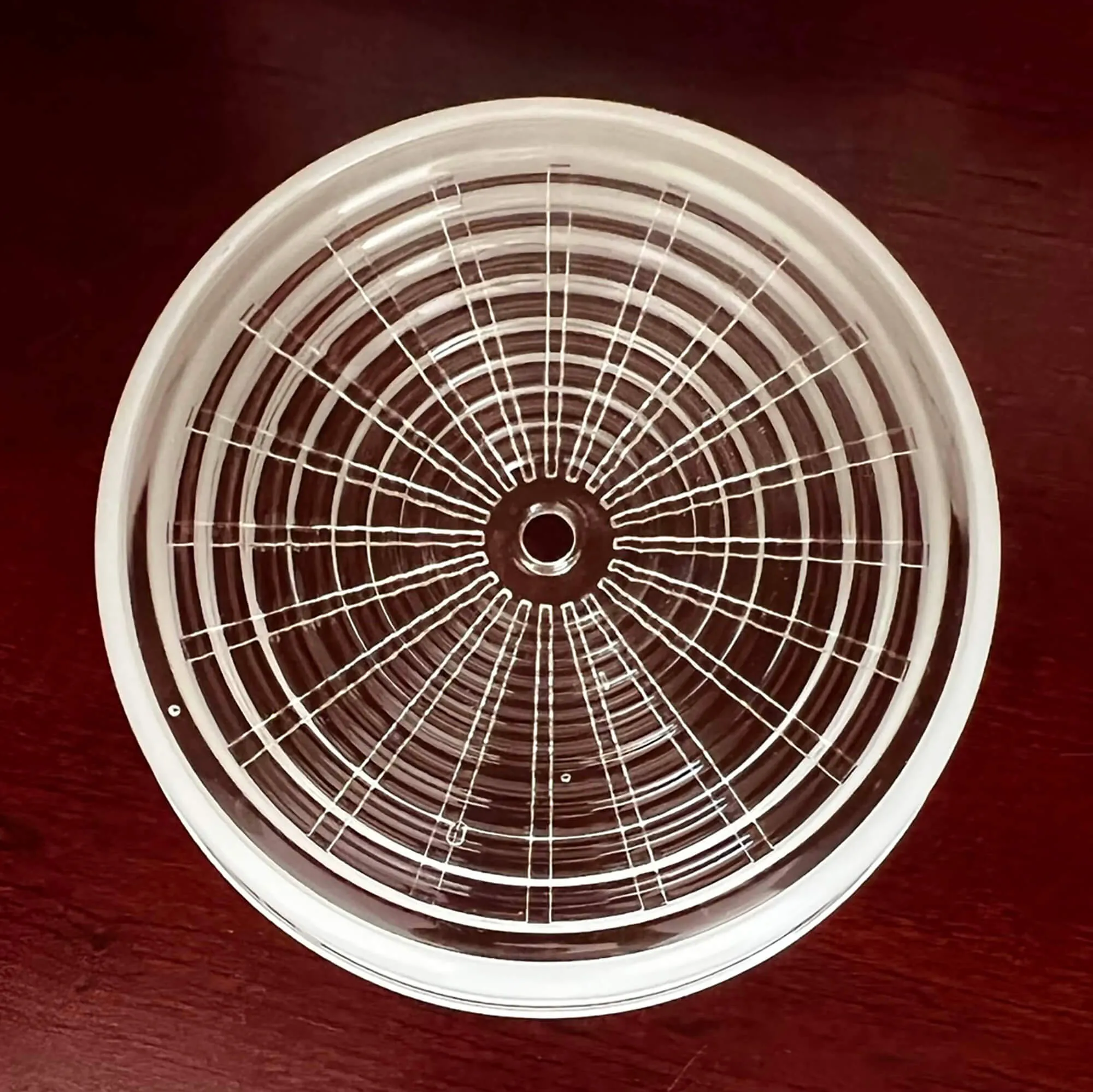 Mid-Century Ceiling Fixture Replacement Glass Shade 8", Drum Shape