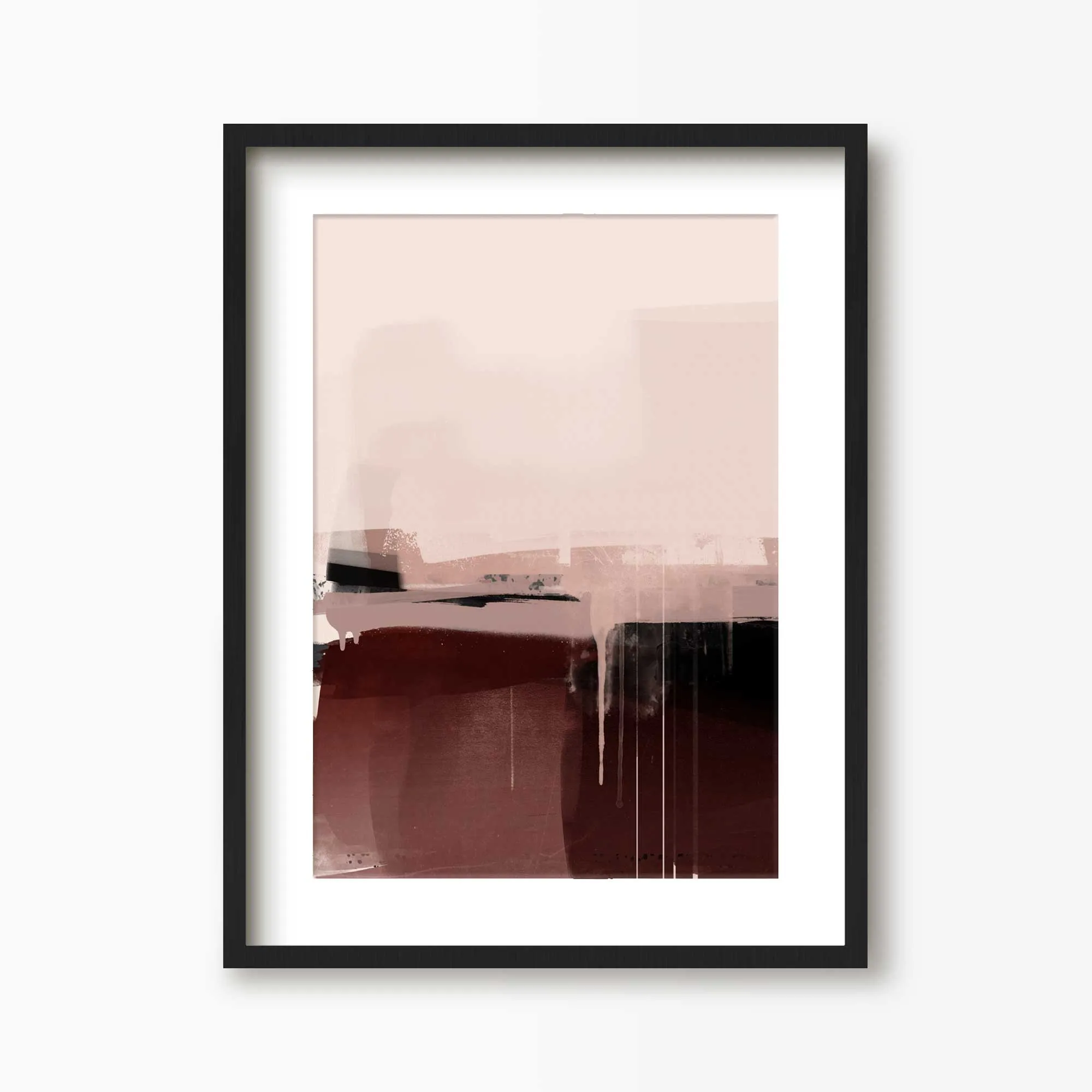 Minimal Pink Abstract Art Print