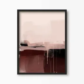 Minimal Pink Abstract Art Print