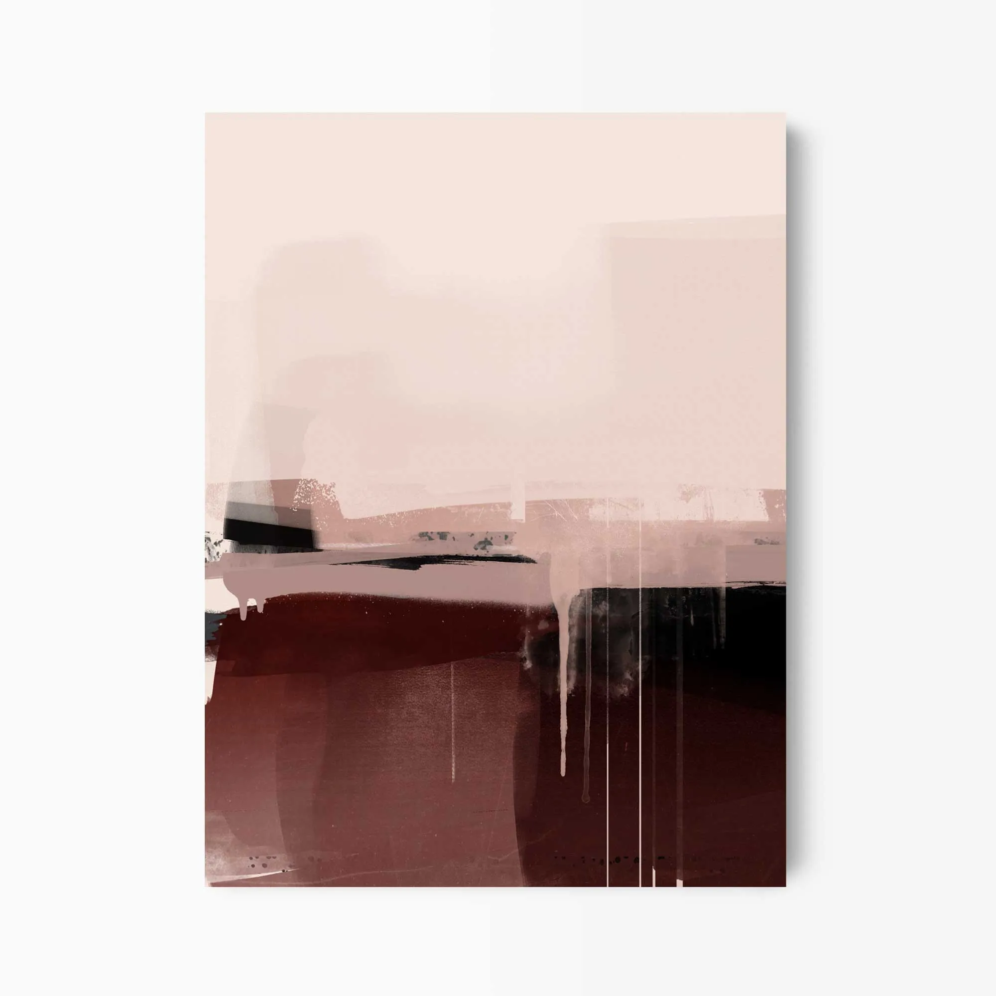 Minimal Pink Abstract Art Print