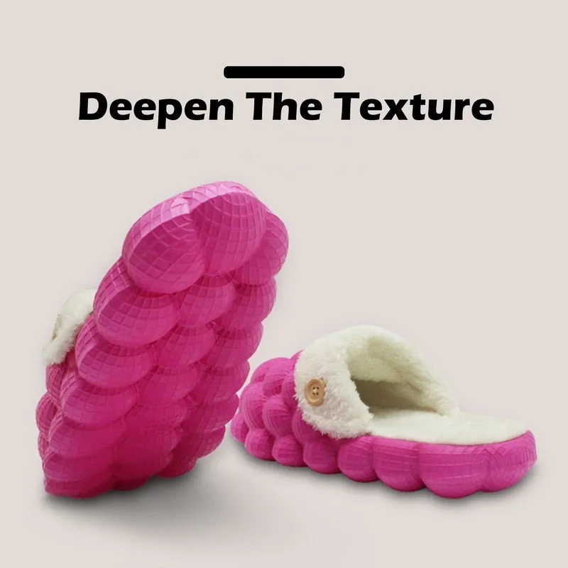 Non-slip Warm Cotton Bubble Home Slides