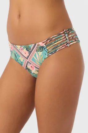 O'Neill Women's Estella Tile Cocolito Medium Coverage Bikini Bottom