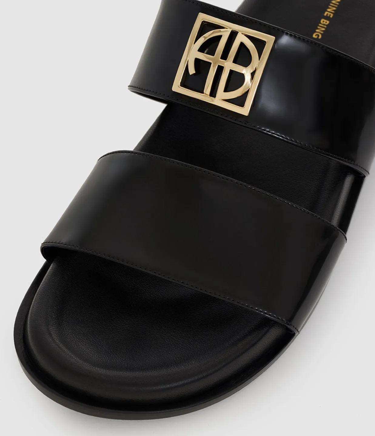 Parker Slides in High-Shine Black