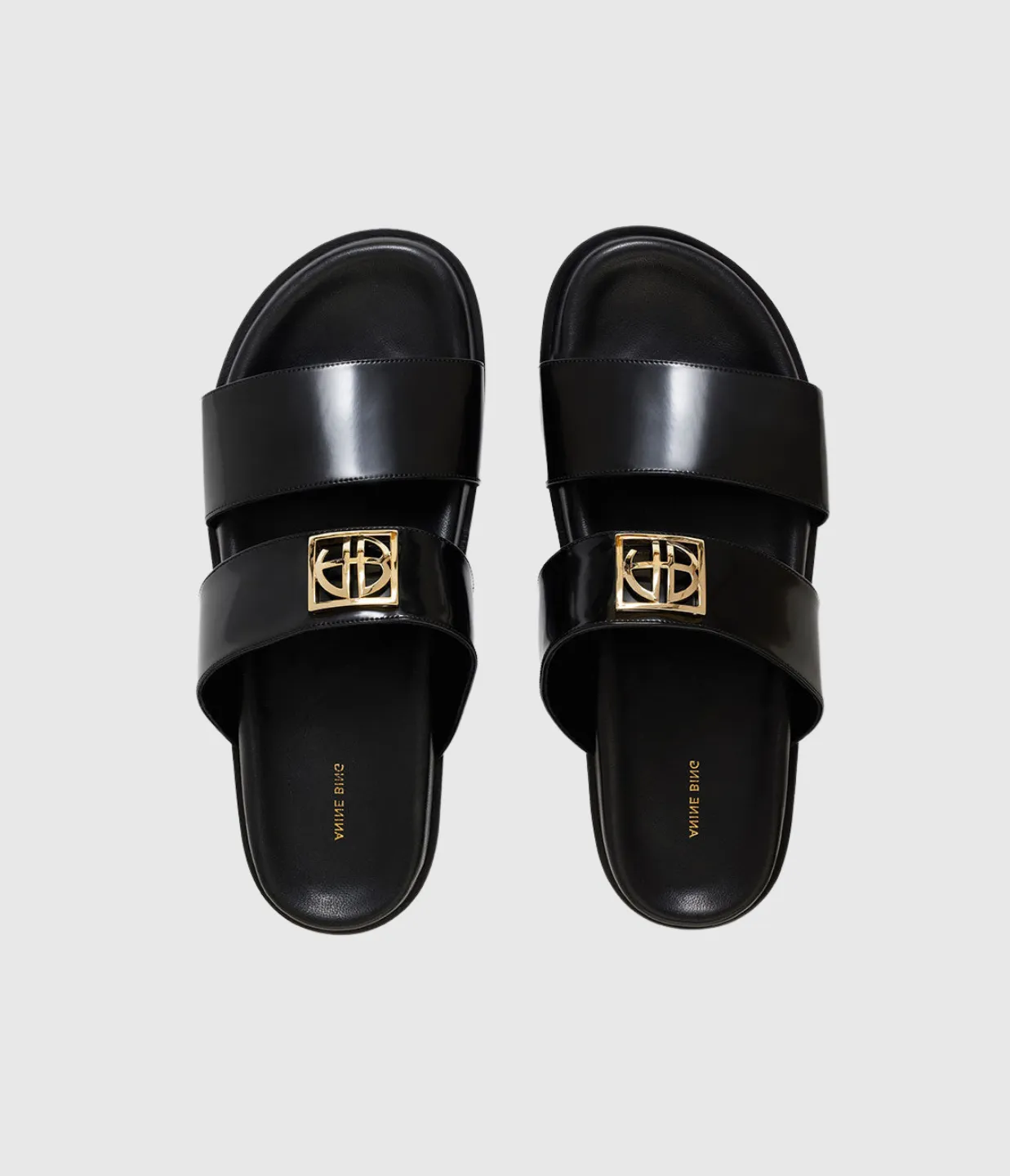 Parker Slides in High-Shine Black