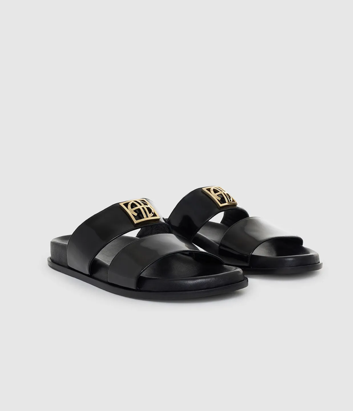 Parker Slides in High-Shine Black