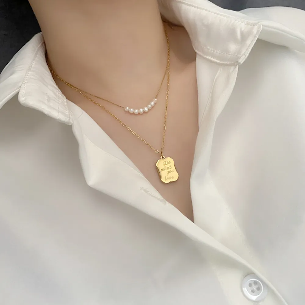 Pearl Layered look Necklace
