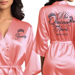 Personalized Coral Mis Quince Años Robes