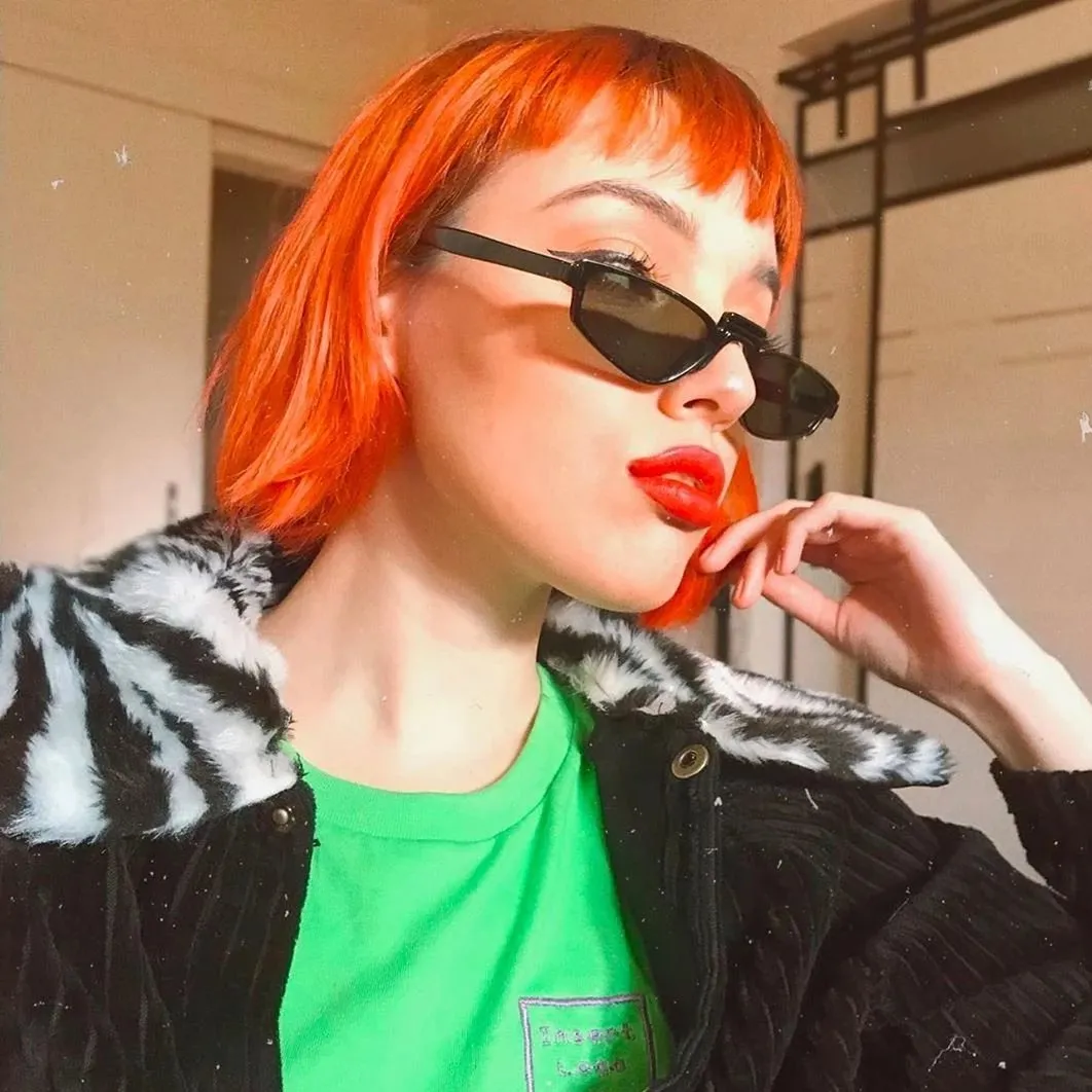 Retro Modern Low Temple Narrow Flat Top Sunglasses C731