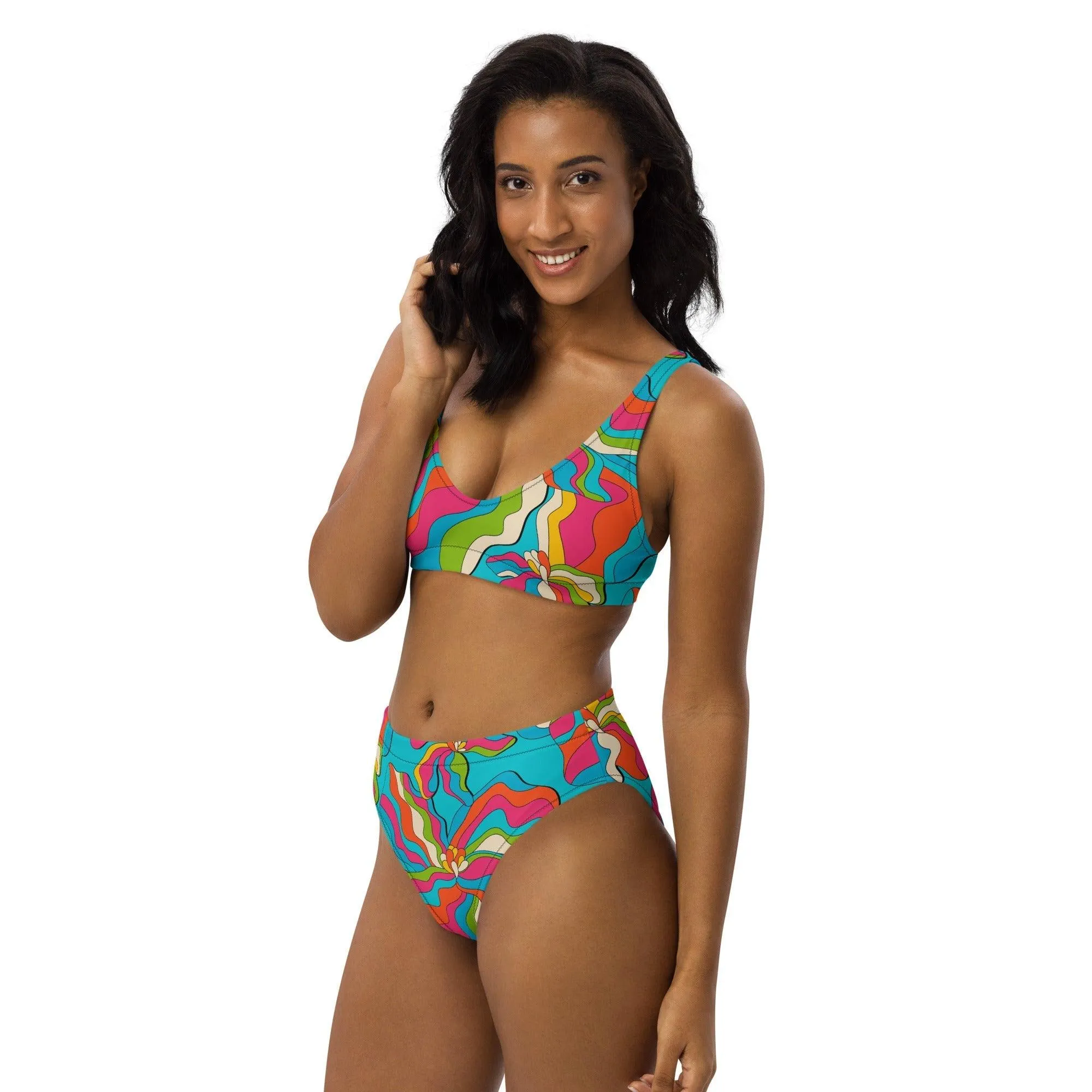 SASSY IRIS turquoise - Bikinis made of recycled material