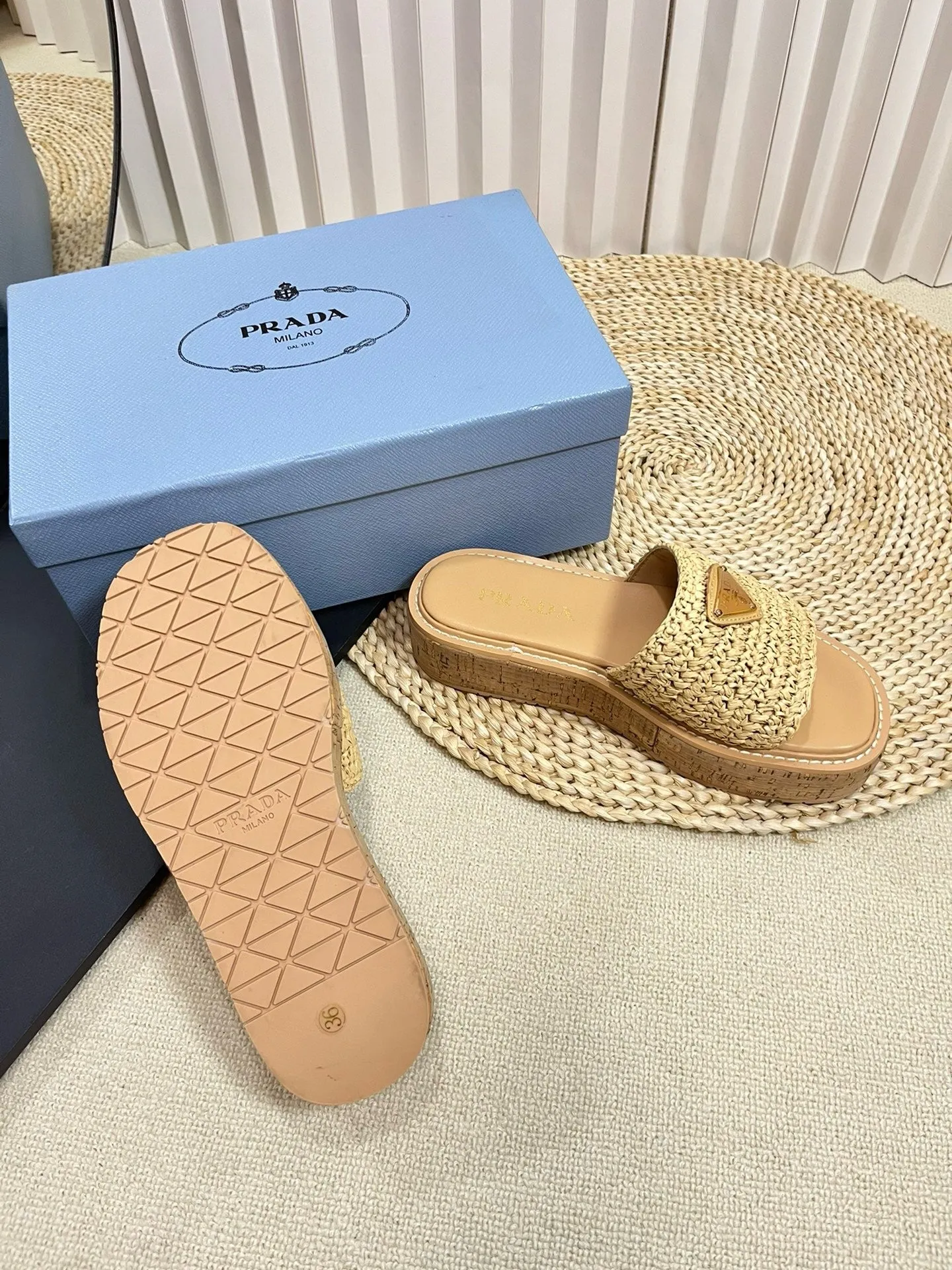 SE1342 PD Crochet Flatform Slides / Size5-10