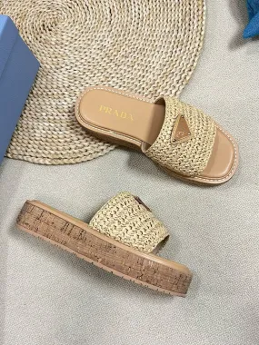 SE1342 PD Crochet Flatform Slides / Size5-10